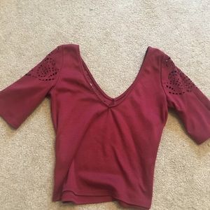 Maroon shirt